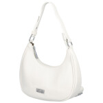 Trendy dámská koženková kabelka na rameno Tricia, bílá