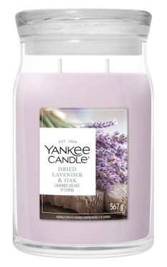 Vonná svíčka ve skle Signature velká 2 knoty Dried Lavender & Oak