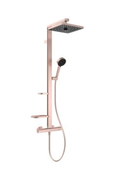 IDEAL STANDARD - Ceratherm ALU+ Sprchový set s termostatem, 26x26 cm, 2 proudy, rosé BE210RO