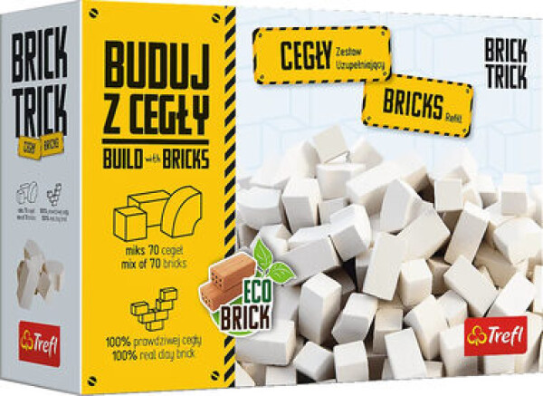 Trefl - Brick Trick Refill Stavební kostky bílé