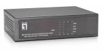 LevelOne PoE+ switch 8x FE / Switch / 4x PoE+ + 4x FE / 65 W / kovové tělo / Rack 19” (FEP-0812)