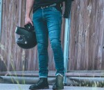 Pánské kalhoty Trilobite Downtown 2.0 monolayer Aaa blue - 34 / modrá