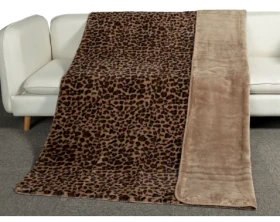 Deka Fashion Leopard 150x200 cm, hnědá