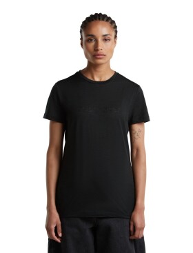 Dámské merino triko krátký rukáv ICEBREAKER Wmns Merino 150 Tech Lite SS Tee IBStitchlin, Black velikost: XS