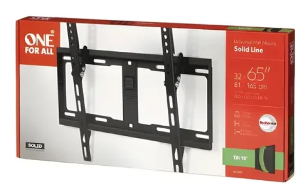 One For All WM4421 černá / Držák pro televize / 32-65" / naklápěcí 15° / VESA 400x400 / nosnost 100 kg (WM4421)