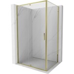 MEXEN/S - Exo sprchový kout dveře křídlové 100 x 85, transparent, zlato 819-100-085-50-00