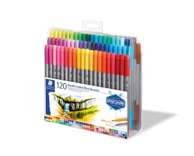 Staedtler, 3200 TB120, Design Journey, Double - ended, oboustranné popisovače, 120 ks