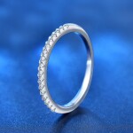 Royal Fashion stříbrný prsten HA-XJZ048-SILVER-MOISSANITE Velikost: 7 (EU: 54-56)