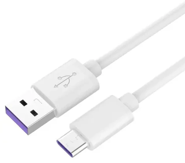 PremiumCord USB-C - USB-A kabel bílý 1m / Nabíjecí kabel / 5A Super fast charging / USB 2.0 (ku31cp1w)