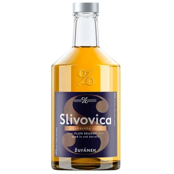 Žufánek Slivovica z dubového sudu 45% 0,5l (8594053940144)