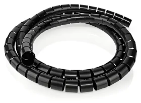 Nedis SWB KS-10BLACK černá / Spirálové kabelové pouzdro / 10 m / O kabelu 60 mm / PVC (SWB KS-10BLACK)