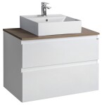 AQUALINE - ALTAIR sestava koupelnového nábytku, š. 78,1 cm, bílá/dub emporio AI280-01