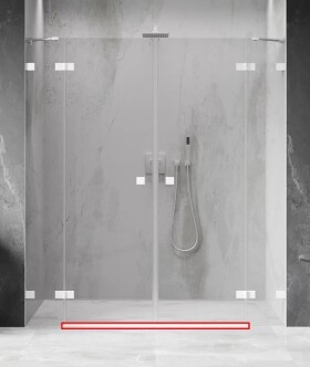 MEXEN - LUNAR prahová lišta rovná 200 cm bílá 830-03-20