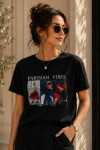 HALENKA PARISIAN VIBES černá S