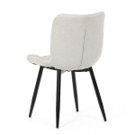 Jídelní židle, béžová, látka, HC-462 BG2