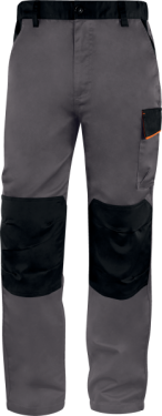 Pracovní kalhoty Delta Plus Mach1 M1PA2 Barva: Šedá/ Oranžová, Velikost: XS (M1PA2GOTPT)