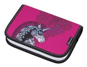 Bagmaster školní penál CASE LIM Pink/Black/White