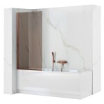 REA - Paravan vanový Elegant Brush Copper 80 REA-W5695