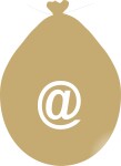 Balónek znak @ zlatý balonky.cz Balónek znak @ zlatý balonky.cz