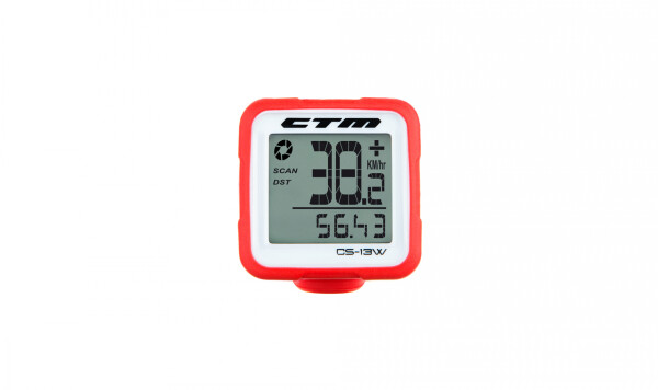Cyklopočítač CTM silicone, červený