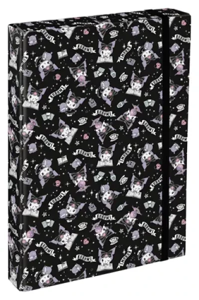 BAAGL Desky na školní sešity A4 Jumbo Kuromi Black / Školní desky / A4 / 23 × 32 × 4 cm