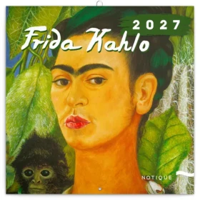 NOTIQUE Frida Kahlo 2027 / Poznámkový kalendář / 30 × 30 cm / září 2026–prosinec 2027