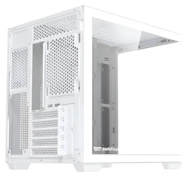 DarkFlash B275 bílá / Počítačová skříň / Mini tower / M-ATX, ITX / Tvrzené sklo / Bez zdroje (B275 WHT NoF)