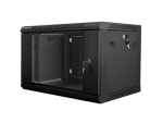 Lanberg WF01-6406-10B / Rozvaděč pro upevnění na zeď / 6U / Nosnost až 60 Kg (5901969403053)