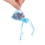 Organzový pytlíček - různá provedení - 7 x 5,5 cm - 1 ks Barva: Červená