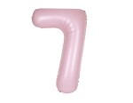 Balónek narozeniny číslo 7 světle růžové 86 cm Balónek narozeniny číslo 7 světle růžové 86 cm