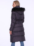 Dámský kabát Coat BLH220027FXR tmavě šedý -. PERSO 46/3XL