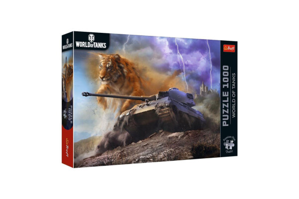 Puzzle Premium Plus - World of Tanks: Tiger II 1000 dílků 68,3x48cm v krabici 40x27x6cm