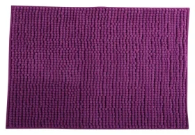 MSV CHENILLE koupelnová předložka 40 x 60 cm fialová / mikrovlákno / protiskluzová