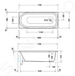 DURAVIT - Soleil by Starck Vana 1700x700 mm, bílá 700500000000000