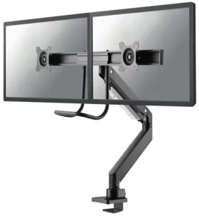 Neomounts NM-D775DXBLACK černá / Stolní držák pro dva monitory / 10-32" / VESA 75x75-100x100 / nosnost 16 kg (NM-D775DXBLACK)
