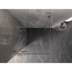 MEXEN/S - Lunar L Duo sprchový kout dveře křídlové 85 x 85, transparent, nikl kartáčovaný 834L-085L-085P-97-00