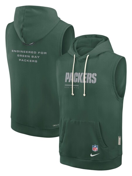 Nike Pánská mikina Green Bay Packers NFL 2026 Sideline Standard Issue Sleeveless Hoodie Velikost: 2XL
