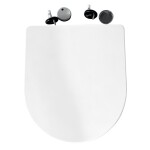 CERANO - WC sedátko Toluco - Soft Close - PP plast - bílá lesklá - 36,4x4,3x43,2 CER-667769