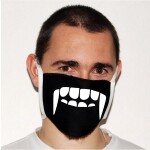 Divja Rouška - Upír - plátno bílá