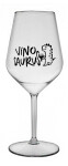 VÍNOSAURUS - čirá nerozbitná sklenice na víno 470 ml