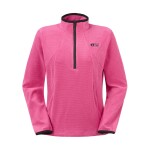 PICTURE W Weavy Grid 1/4 fleece, Beetroot Powder velikost: M