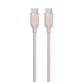 Devia Jelly Series silikonový kabel růžová / Kabel USB-C - USB-C / 1,2 m (6938595386688)