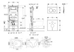 GEBERIT - Duofix Set předstěnové instalace, klozetu Gaia a sedátka softclose, tlačítko Sigma20, bílá/chrom SANI11CA3118B