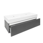 Koupelnová skříňka s umyvadlem SAT Feel 120x30x46 cm antracit mat SATFEEL120ANTU2 SATFEEL120ANTU2