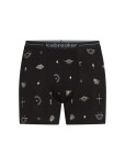 Pánské merino boxerky ICEBREAKER Mens 150 Anatomica Boxers Explore More, Black/Aop velikost: S