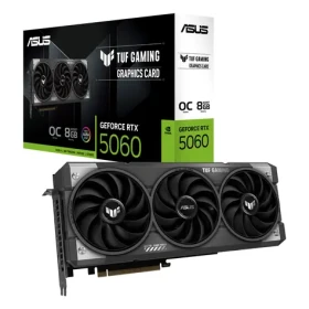 ASUS TUF GeForce RTX 5060 OC Edition 8GB / 2677MHz / 8GB GDDR7 / 128-bit / 1x HDMI + 3x DP / 550W (8) (90YV0N00-M0NA00)