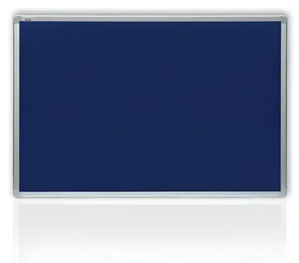 2x3 Filcová tabule v hliníkovém rámu 200x100 cm modrá / Tabule / textilní povrch / nehořlavá