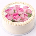 Obrázek Jedlý papír Růže růžové