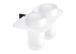 Nimco Kibo chrom dvojitý držák sklenek Ki X3-58DW-26 Ki X3-58DW-26