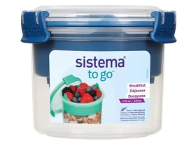 Sistema To Go Breakfast Dóza na svačinu s miskou a lžičkou 530 ml modrá (8592001430822)